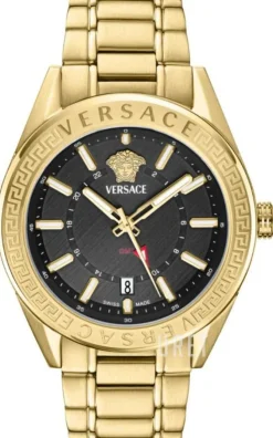 V Code Svart/Gulguldtonat stål Ø42 mm