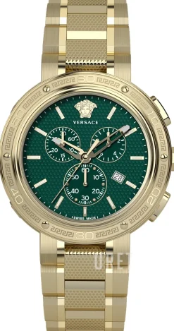 V Extreme Grön/Gulguldtonat stål Ø46 mm