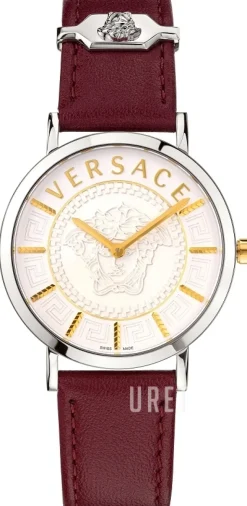 V Icon Silverfärgad/Läder Ø36 mm