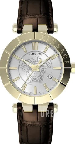 V Race Silverfärgad/Läder Ø43 mm