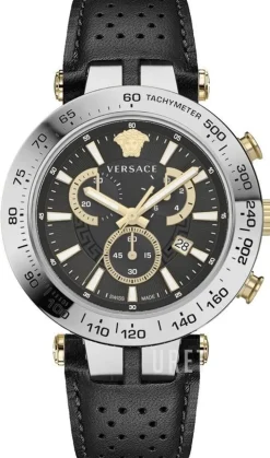 V Race Svart/Läder Ø46 mm