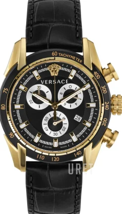 V Ray Svart/Läder Ø44 mm