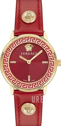 V Tribute Diamonds Röd/Läder Ø36 mm