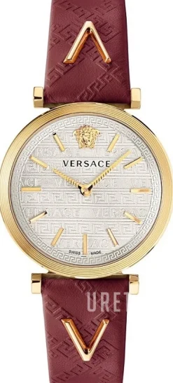 V Twist Silverfärgad/Läder Ø37 mm