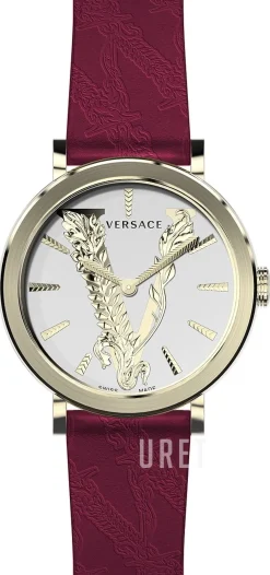 V Virtus Silverfärgad/Läder Ø36 mm