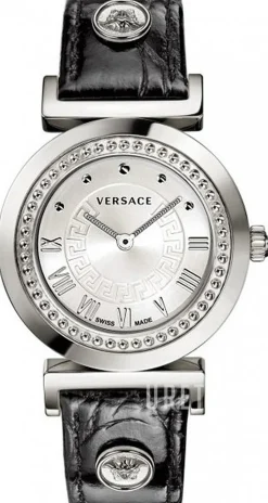 Vanity Silverfärgad/Läder Ø35 mm