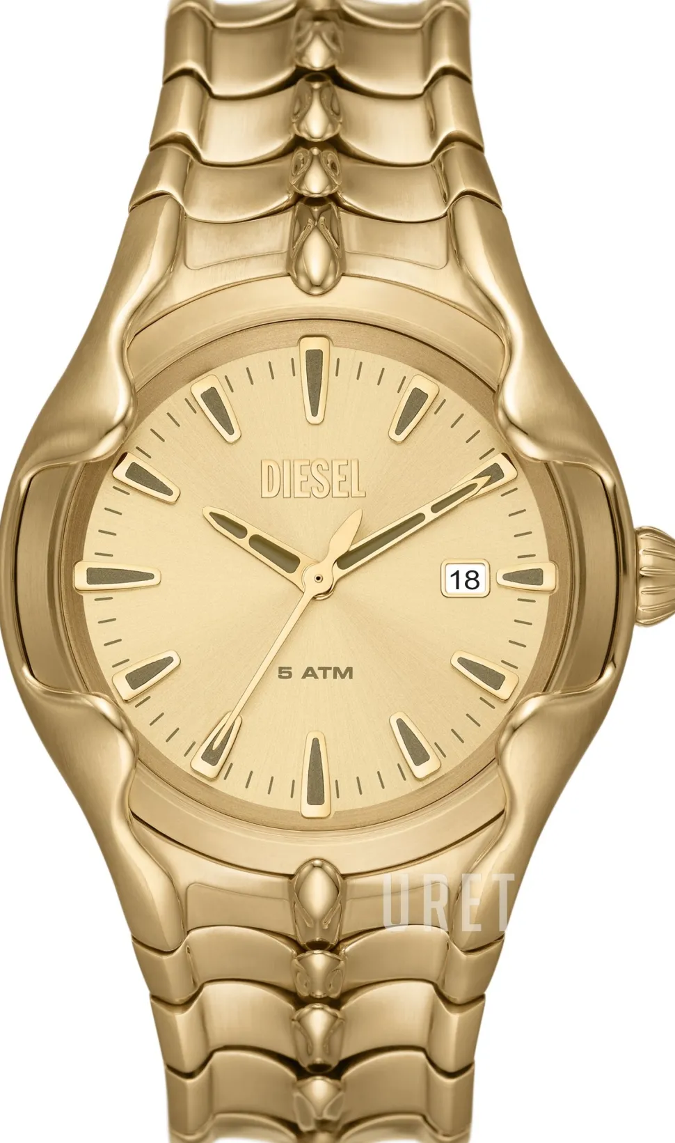 Vert Guldtonad/Guldtonat stål Ø44 mm