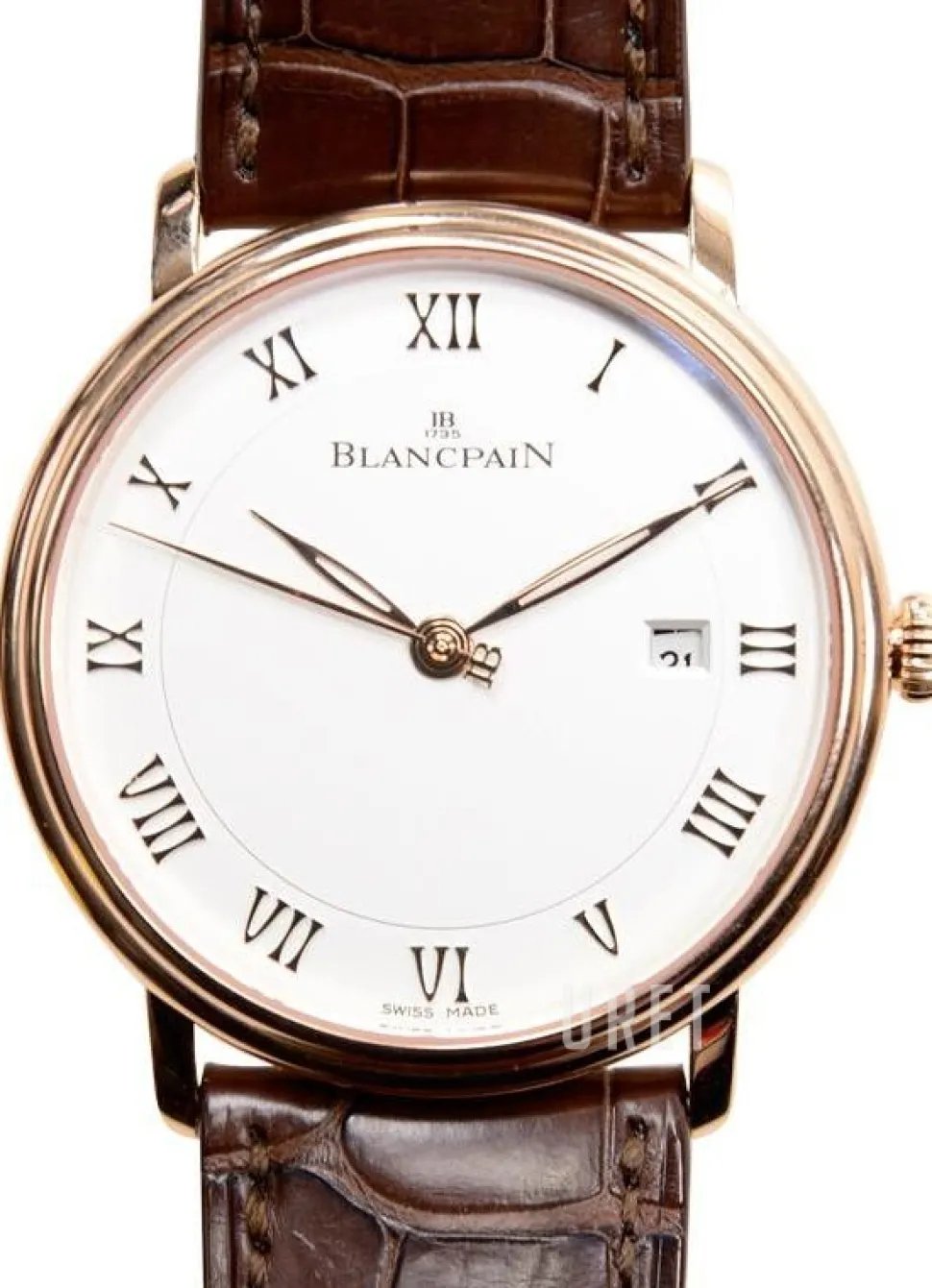 Villeret Silverfärgad/Läder Ø40 mm