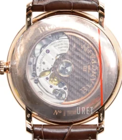 Villeret Silverfärgad/Läder Ø40 mm