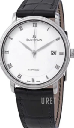 Villeret Ultraflach Vit/Läder Ø38 mm