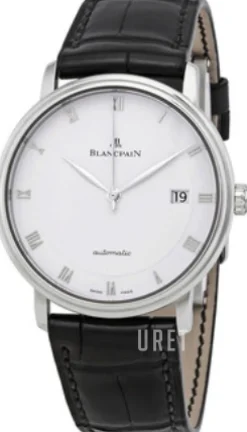 Villeret Ultraflach Vit/Läder Ø38 mm