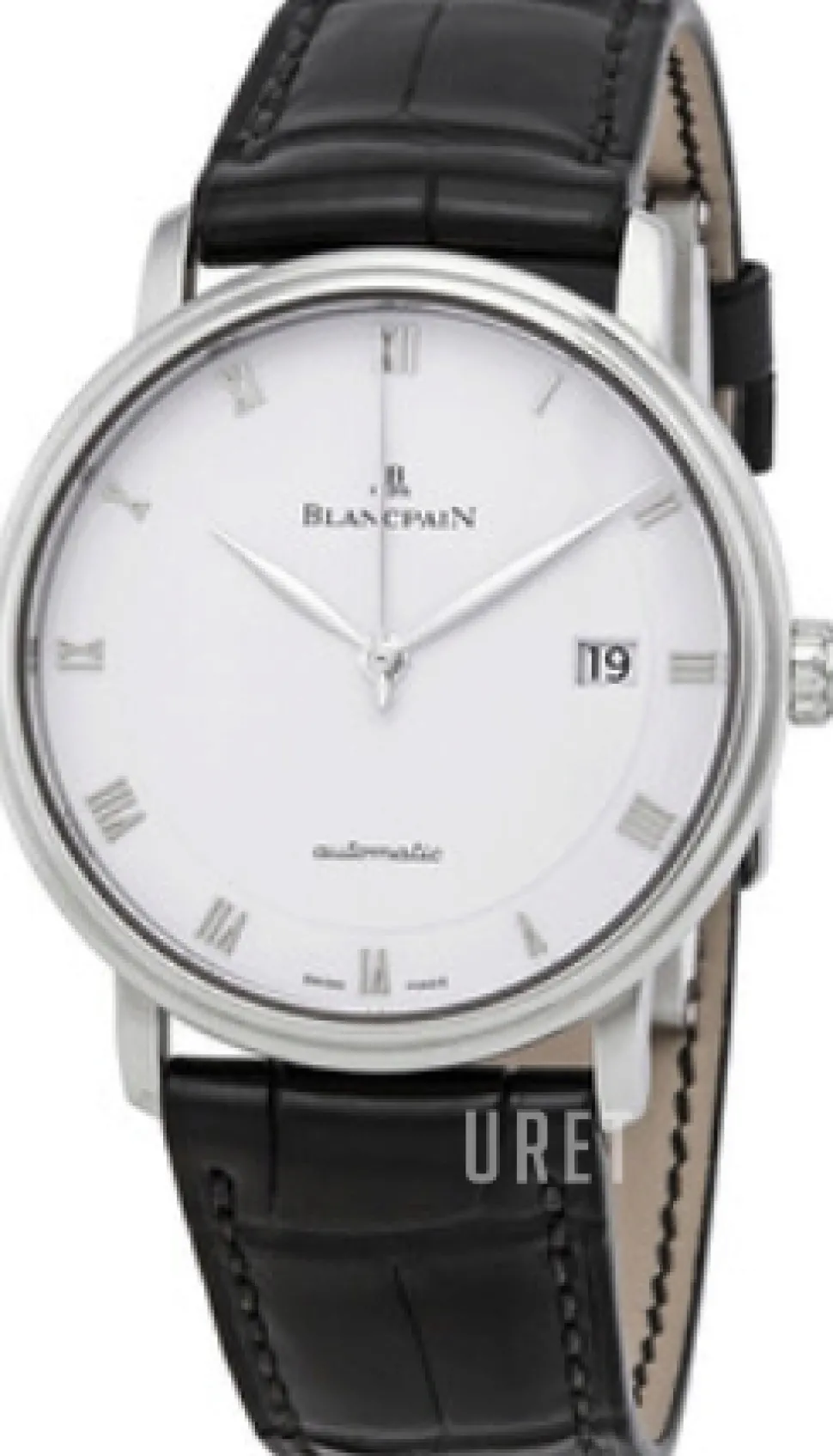 Villeret Ultraflach Vit/Läder Ø38 mm