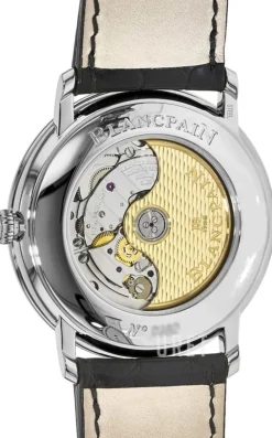 Villeret Ultraflach Vit/Läder Ø40 mm