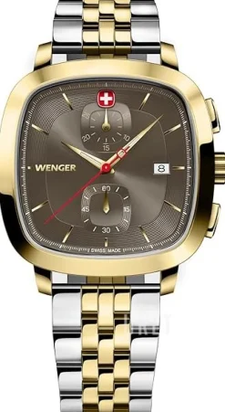 Vintage Grå/Gulguldtonat stål