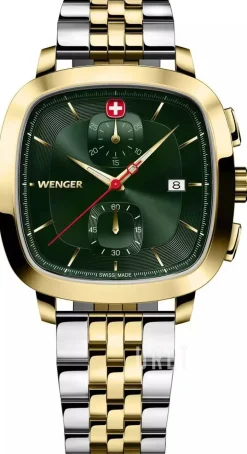 Vintage Grön/Gulguldtonat stål