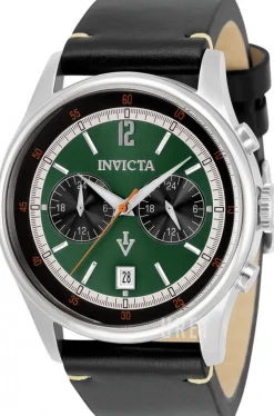 Vintage Grön/Läder Ø44 mm