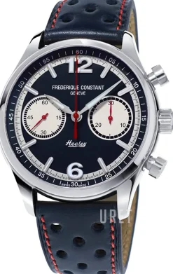 Vintage Rally Blå/Läder Ø42 mm