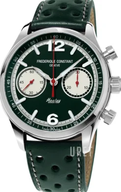 Vintage Rally Grön/Läder Ø42 mm