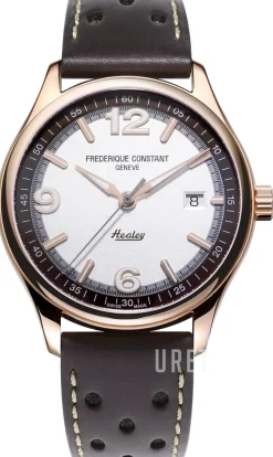 Vintage Rally Silverfärgad/Läder Ø40 mm