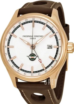 Vintage Rally Silverfärgad/Läder Ø40 mm