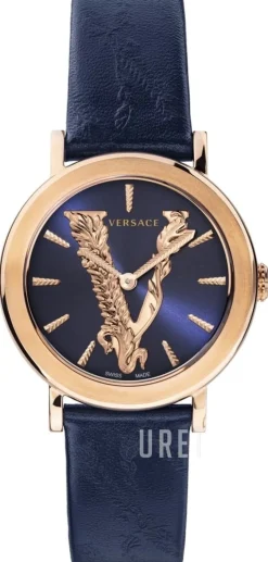 Virtus Blå/Läder Ø36 mm