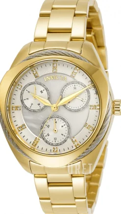 Vit/Gulguldtonat stål Ø34 mm