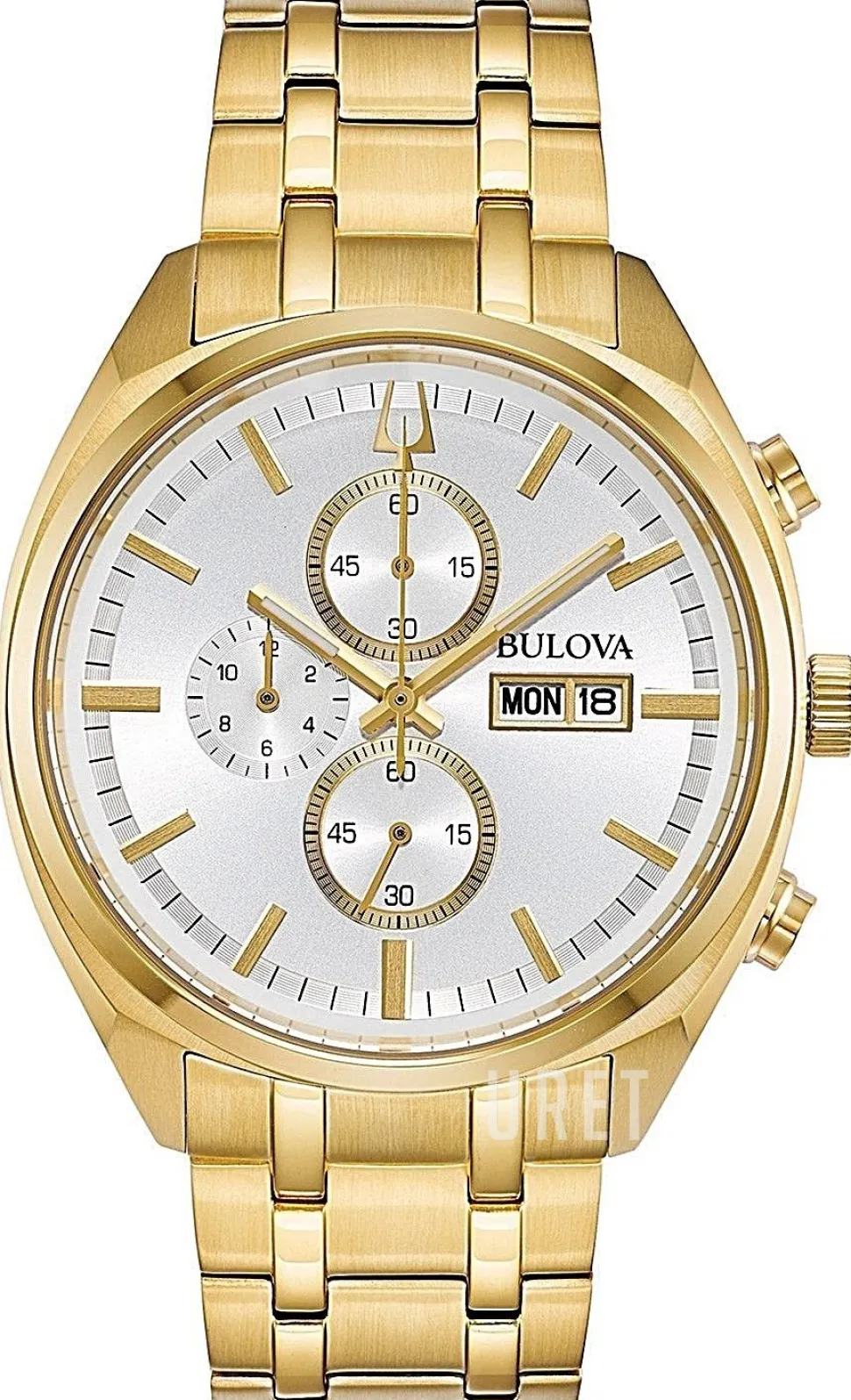 Vit/Gulguldtonat stål Ø42 mm