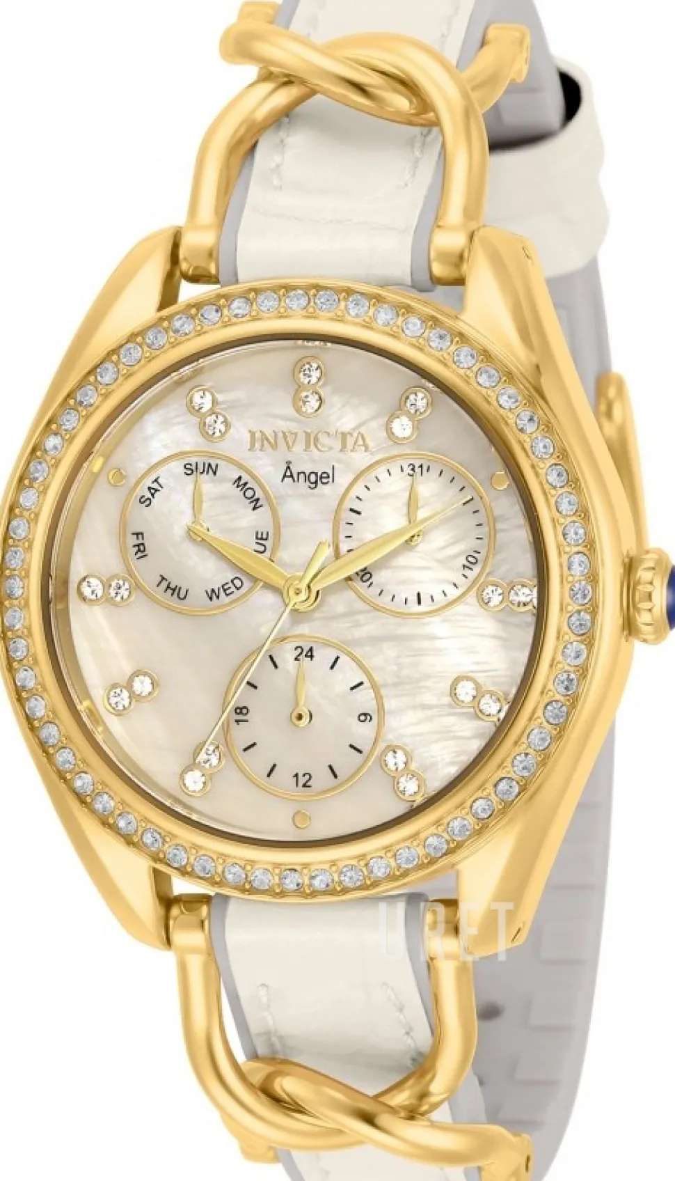 Vit/Gulguldtonat stål Ø36 mm