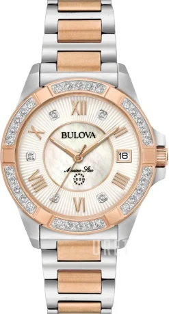 Vit/Roséguldstonat stål Ø32 mm