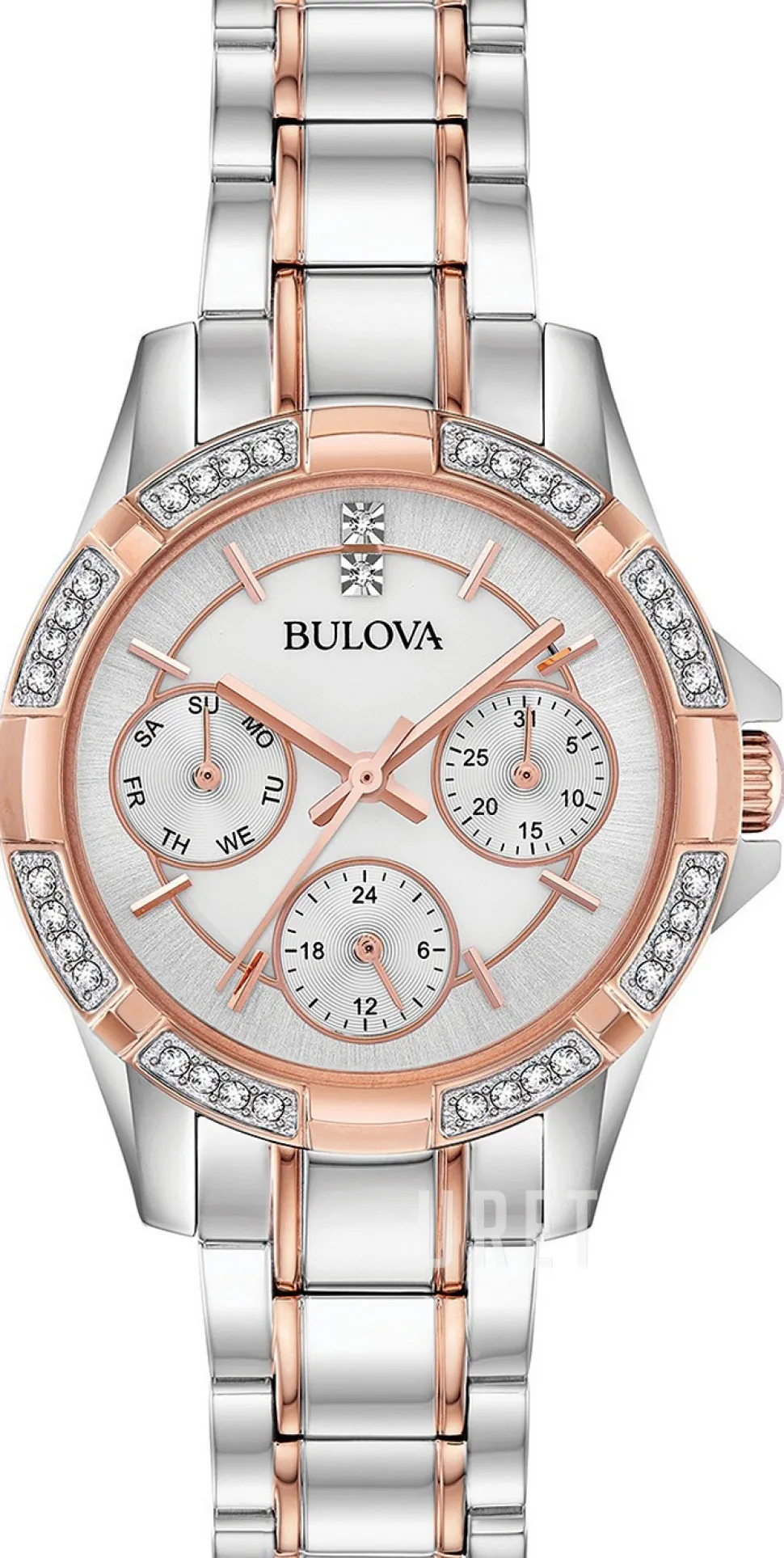 Vit/Roséguldstonat stål Ø32 mm