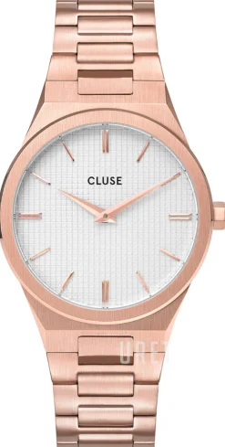 Vit/Roséguldstonat stål Ø33 mm