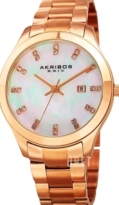 Vit/Roséguldstonat stål Ø42 mm