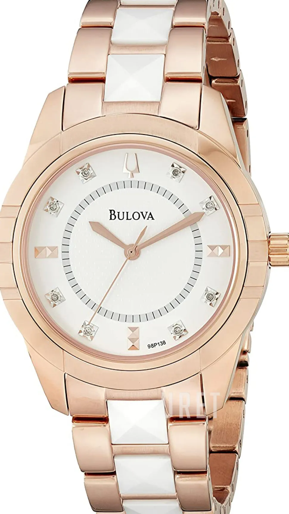 Vit/Roséguldstonat stål Ø28 mm