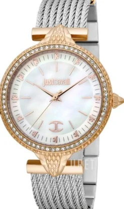 Vit/Roséguldstonat stål Ø36 mm