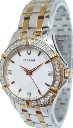 Vit/Roséguldstonat stål Ø34 mm