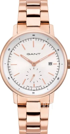 Vit/Roséguldstonat stål Ø42 mm