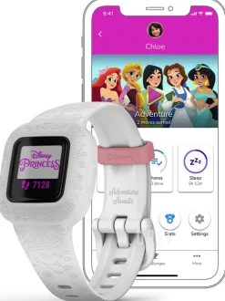 Vivofit jr. 3 Disney Princess Svart/Gummi 14.11x14.11 mm