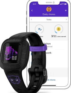 Vivofit jr. 3 Marvel Svart/Gummi 14.11x14.11 mm