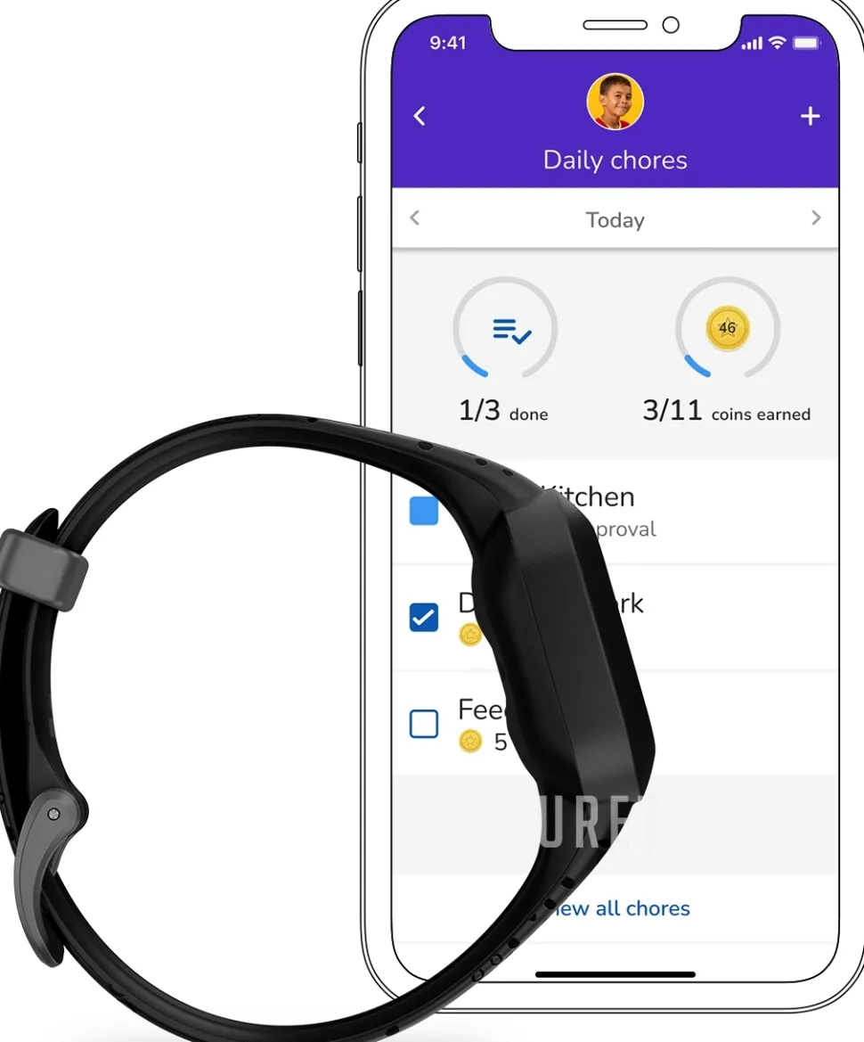 Vivofit jr. 3 Svart/Gummi 14.11x14.11 mm