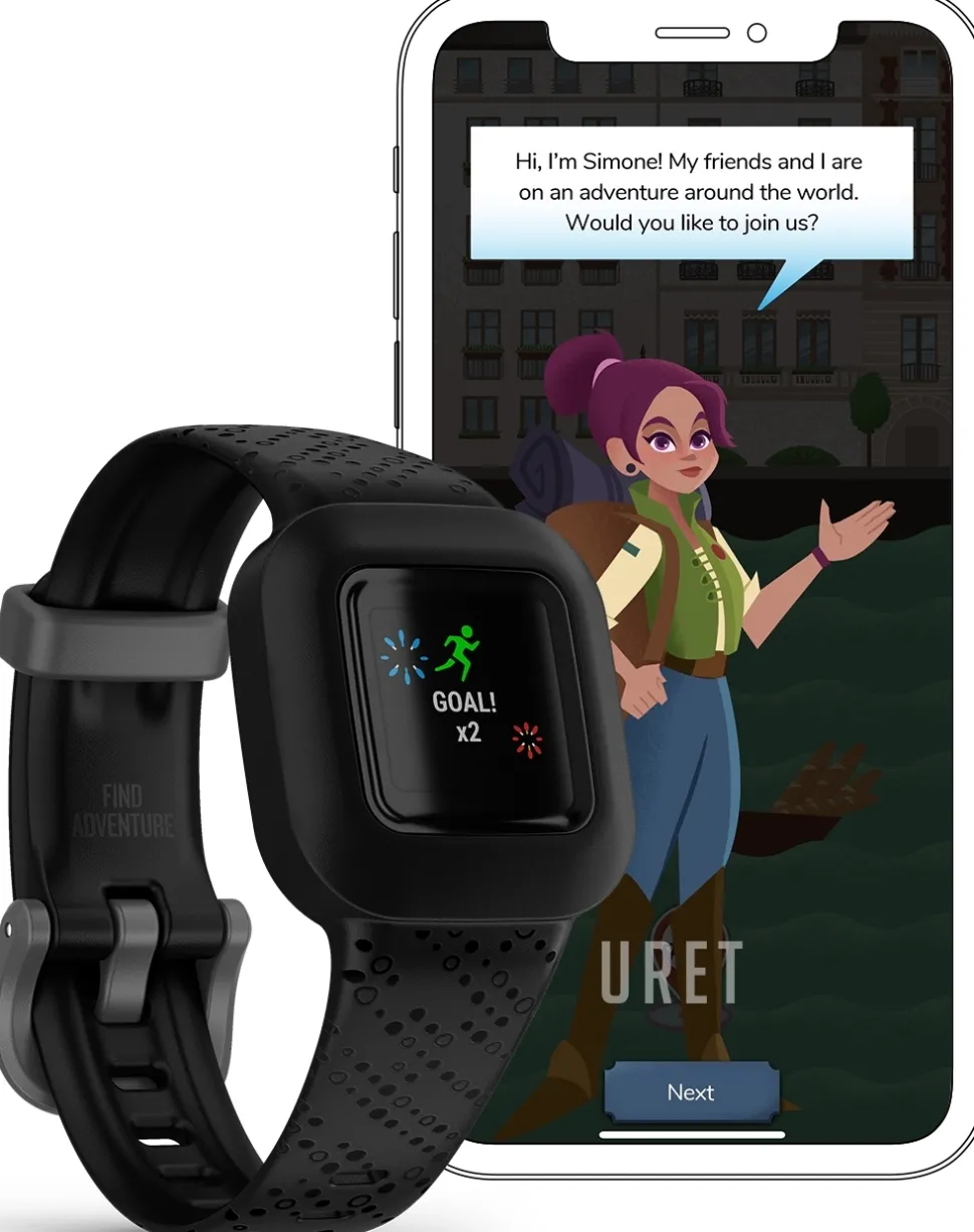 Vivofit jr. 3 Svart/Gummi 14.11x14.11 mm