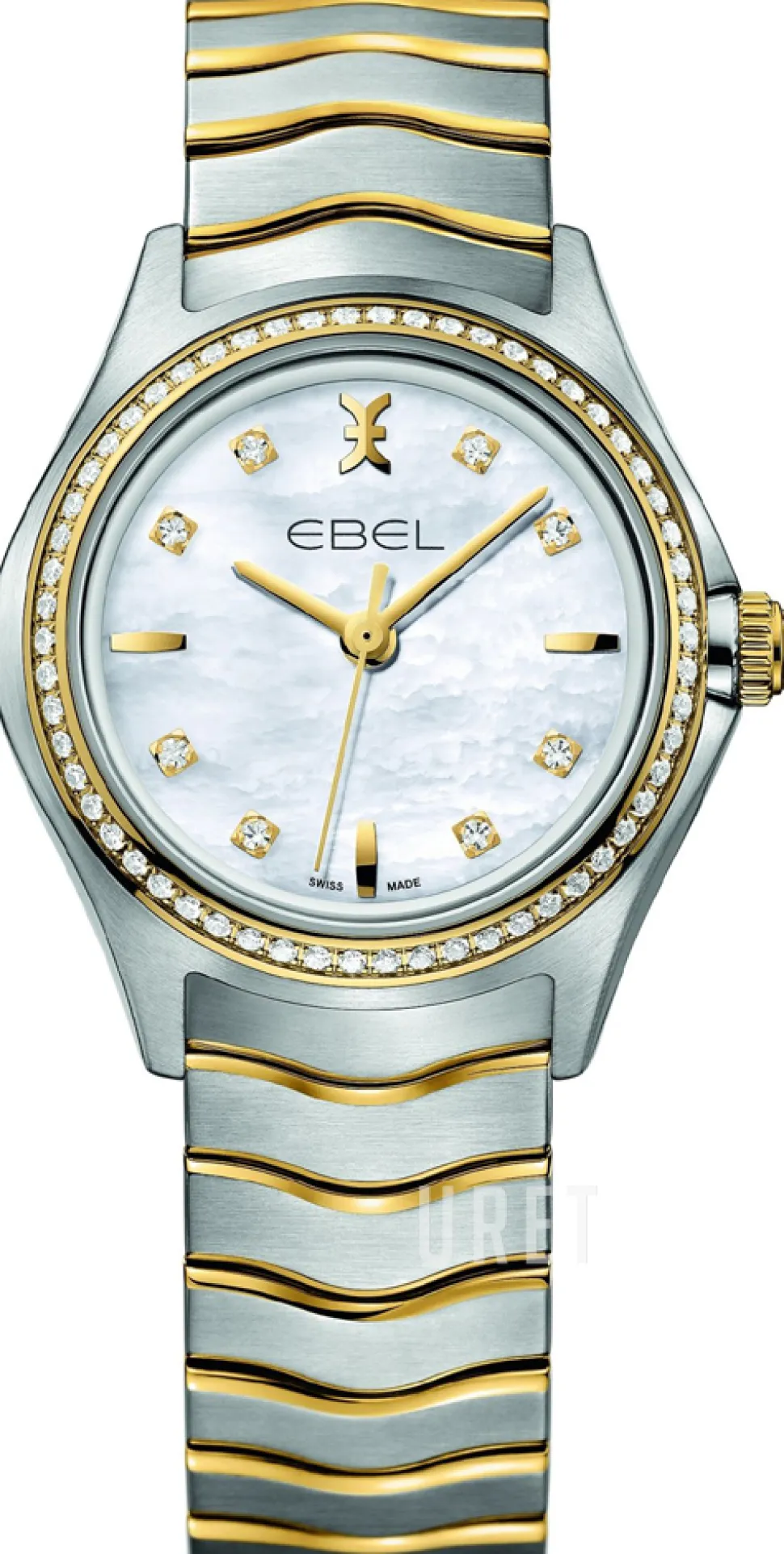 Wave Vit/18 karat gult guld Ø30 mm