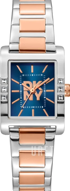 Westside Glitz Blå/Roséguldstonat stål 30x22 mm