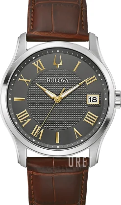 Wilton Grå/Läder Ø41 mm