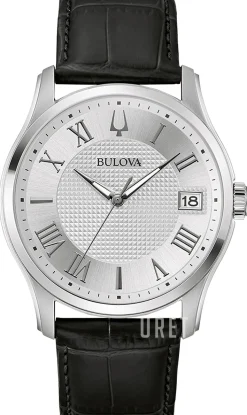 Wilton Silverfärgad/Läder Ø41 mm