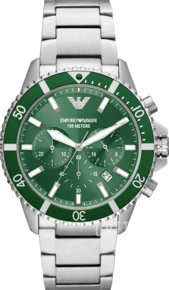 World Explorer Grön/Stål Ø43 mm