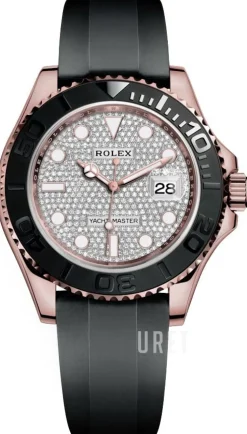 Yacht-Master 40 Diamantinfattad/Gummi Ø40 mm