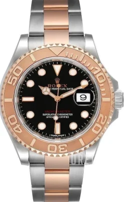 Yacht-Master 40 Svart/18 karat roséguld Ø40 mm