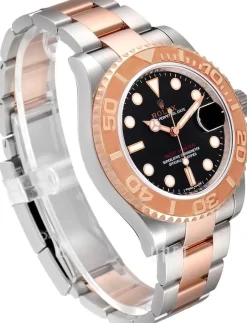 Yacht-Master 40 Svart/18 karat roséguld Ø40 mm