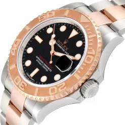 Yacht-Master 40 Svart/18 karat roséguld Ø40 mm