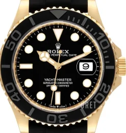 Yacht-Master 42 Svart/Gummi Ø42 mm